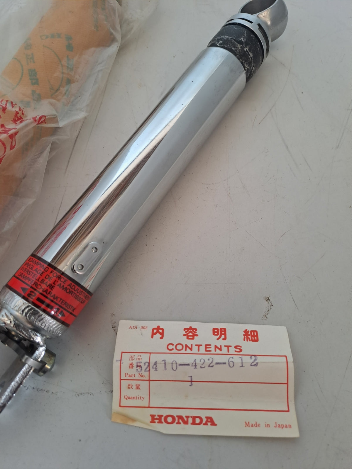Honda CBX 1000 indv. støddæmper 52410-422-612