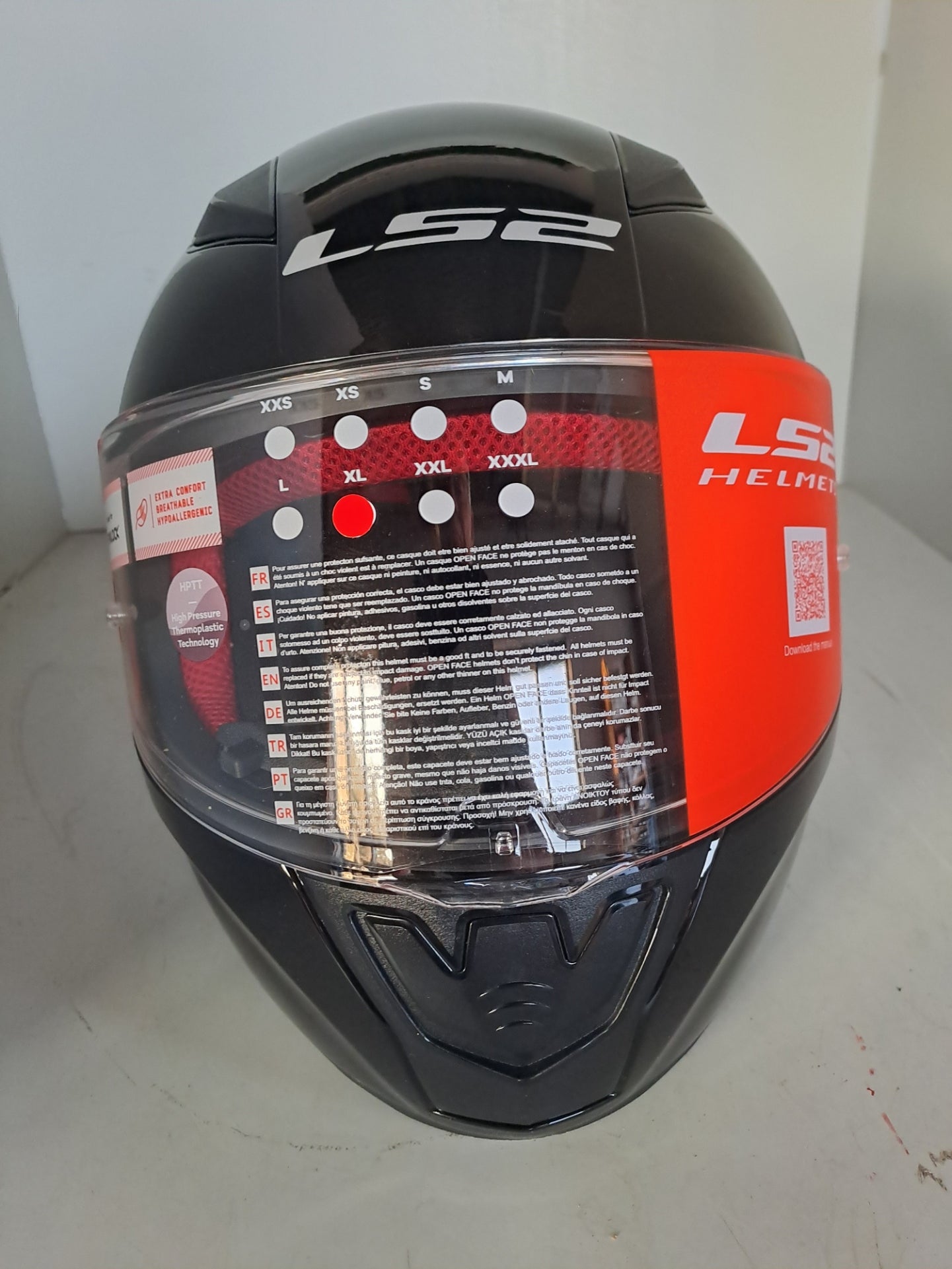 Full face hjelm str XL