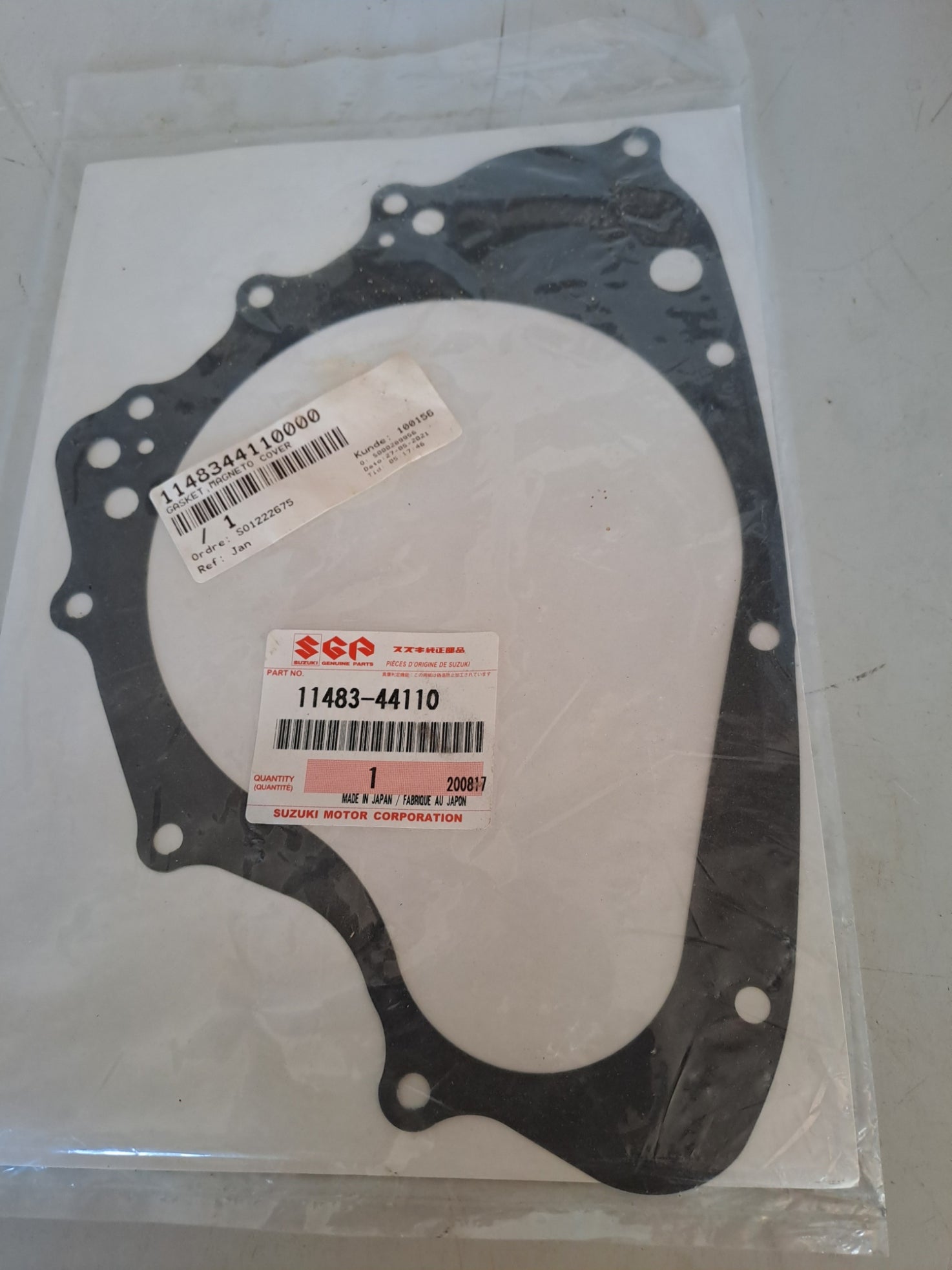 Generatordæksel pakning til Suzuki GS 500