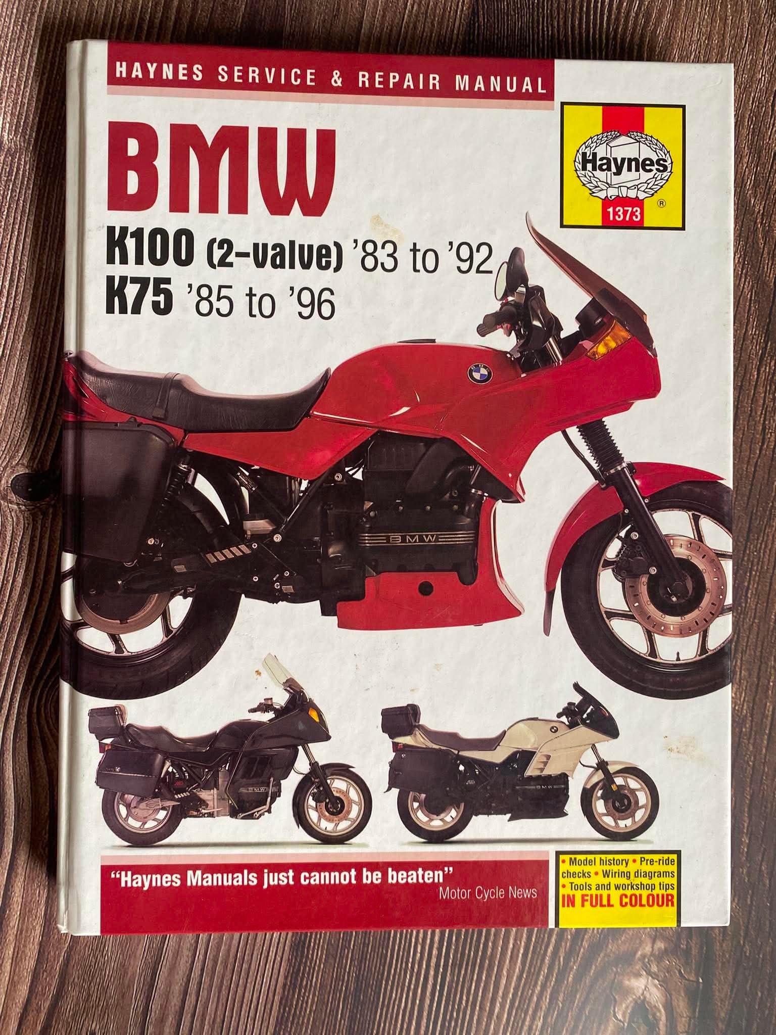 BMW K100 83'-92' & K75 85'-96'Manual