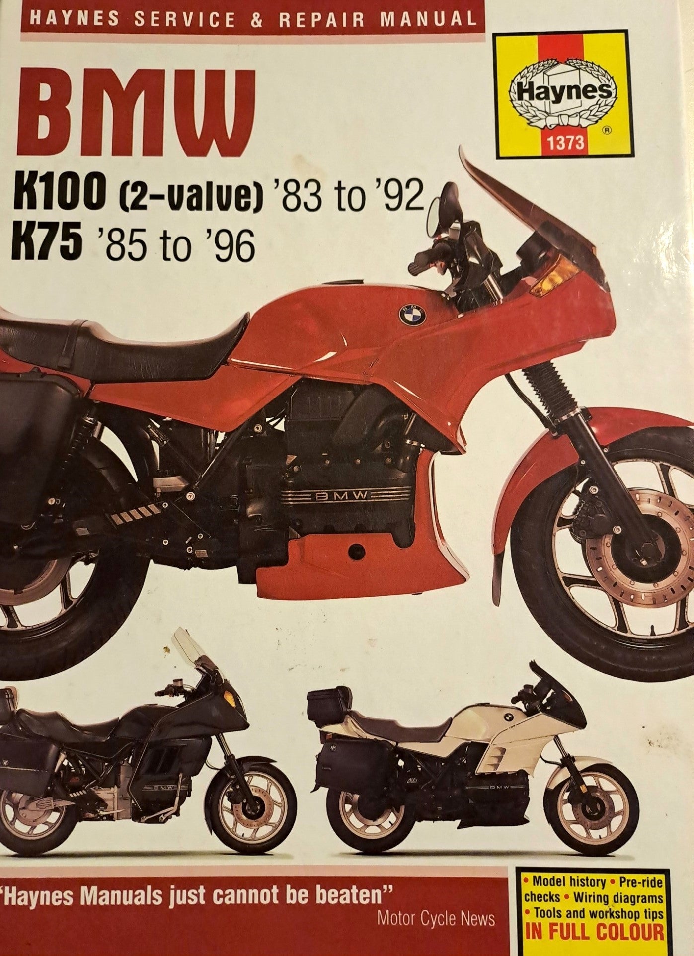 BMW k100 & k75 værkstedshåndbog