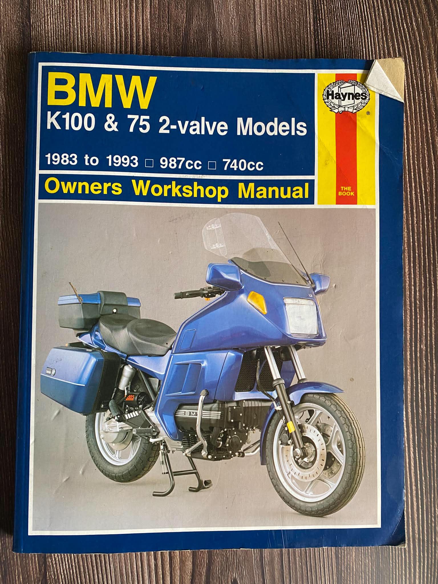 BMW K100 & K75 2-Valve modeller 83'-93' Manual