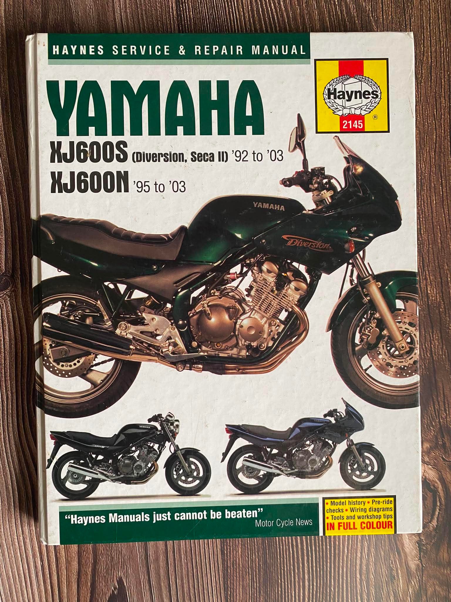 Yamaha GSX600F, GSX650F & GSX750 98'-02' Manual